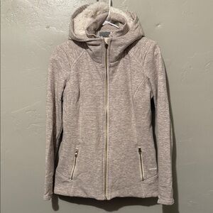 Athleta Women's Heather Gray Fur Lined Jacket Small